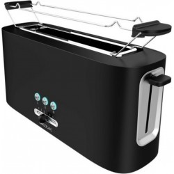 Cecotec Grille-pain cecotec toast&taste 1000 extra noir, 980 w, fente extra large
