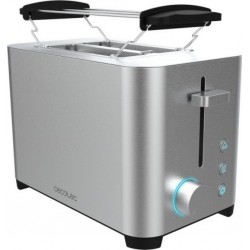 Cecotec Grille-pain cecotec yummy toast double 850 w acier inox, 5 niveaux de puissance