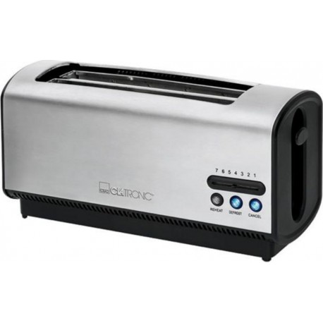 Clatronic grille-pain 4 tranches ta 3687 1200 w argenté 420262