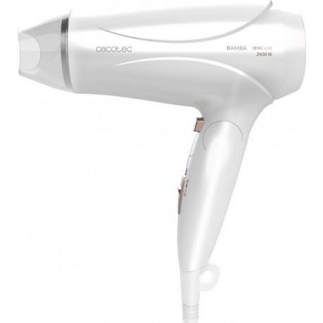 Cecotec Sèche-cheveux de voyage cecotec bamba ionicare 5400 power&go blanc, 2400 w