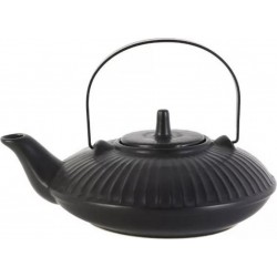 Home Deco Factory Théière ceramique noire 60cl