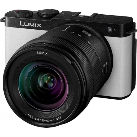 Panasonic Appareil photo Hybride Kit Lumix S full Frame S9 Blanc + 20-60m