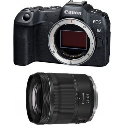 Canon Appareil photo Hybride EOS R8 + RF 24-105mm f/4-7.1 IS STM
