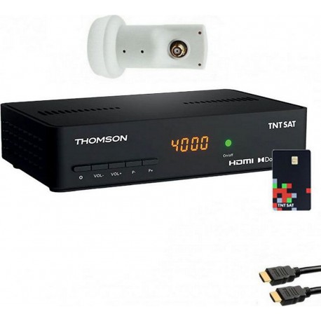 Thomson Décodeur satellite Pack Récepteur Tv Satellite Full Hd + C