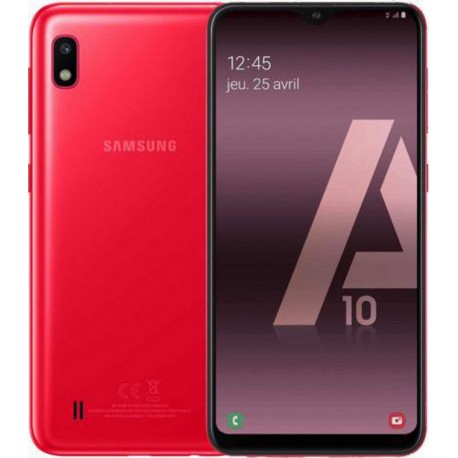 Samsung Smartphone Galaxy A10 32Go 6,2” 4G Double port nano Sim Rouge