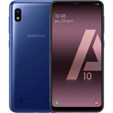 Samsung Smartphone Galaxy A10 32Go 6.2” Bleu 4G Double port nano Sim
